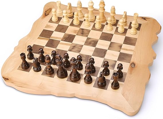 Olive wooden Chess Board Set