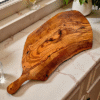 Olive Wood Cutting Board - Size Options Olive wood cutting board with handle, size options Small Medium Large