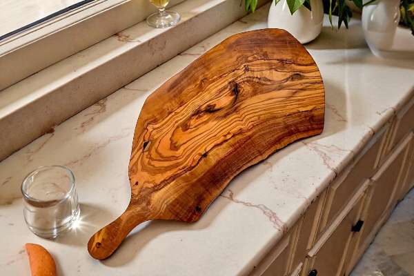 Olive Wood Cutting Board - Size Options Olive wood cutting board with handle, size options Small Medium Large