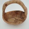 Olive Wood Fruit Basket - In Use Olive wood fruit basket filled with fruit on kitchen counter