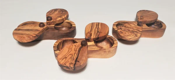 20220311_184848 Olive Wood Lidded Salt Cellar