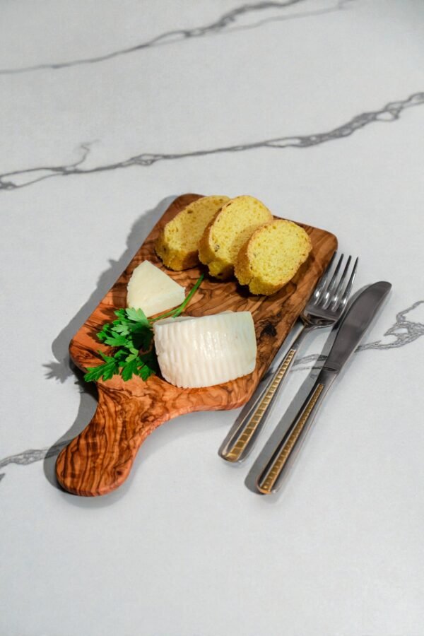 DSC01103 (3) Olive wood ceramic serving board, top view