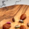DSC01133 Olive wood oval serving platter, close-up of grain