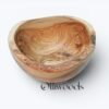 Olive wood natural salad bowl