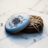 Large Hand-Painted Olive Wood Jewelry Box Olive wood jewelry box, open lid interior