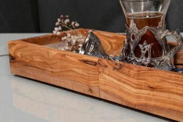 DSC01089 (1) Olive wood ceramic serving tray, styled with food