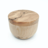 Olive wood keepsake box, open lid view