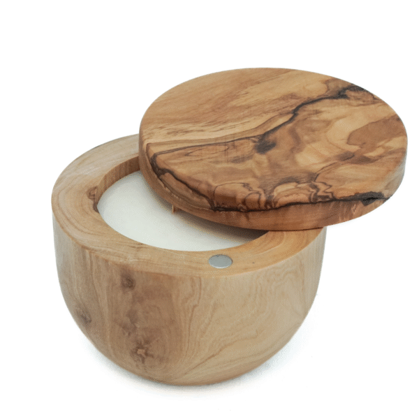 Olive wood keepsake box, closed lid