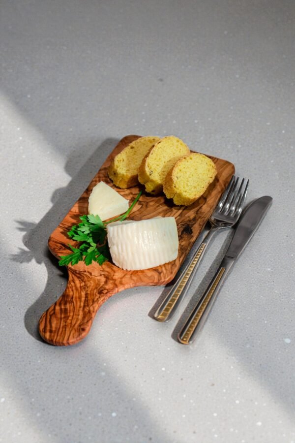 DSC01103 (2) Olive wood charcuterie board styled with meat and cheese
