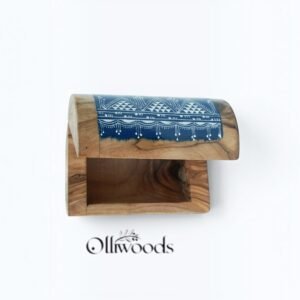 Olive Wood Jewelry and Keepsake Box Olive wood painted jewelry and keepsake box