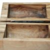 Olive wood keepsake box, side view