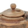 DSC07141 Olive wood cigar ashtray, close-up of grain