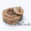 Olive Wood Cigar Ashtray Olive wood cigar ashtray, deep bowl design