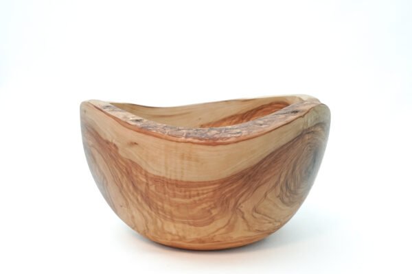 DSC07180 Olive wood salad bowl, side view