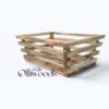 Olive Wood Storage Crate - Fruit Box Olive wood square storage crate